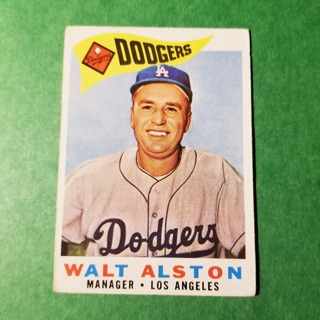 1960 - TOPPS EXMT - NRMT BASEBALL - CARD NO. 212 - WALT ALSTON MGR. - DODGERS