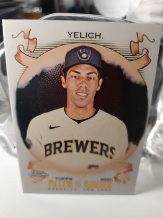 2021 Christian Yelich Topps Chrome Allen Ginter Brewers