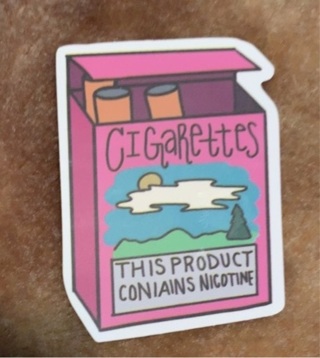 Cigarette Pack Decal Sticker