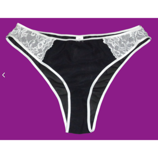 Black White Mesh Lace Panties Size 4XL Sexy Lingerie