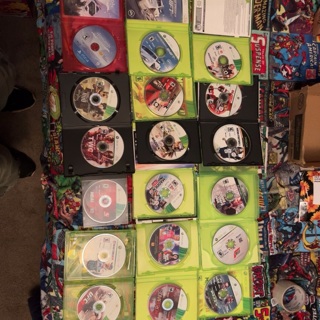 12 XBoX 360 games, used.