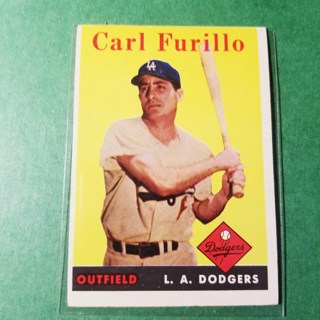 1958 - TOPPS BASEBALL CARD NO. 417 - CARL FURILLO - DODGERS