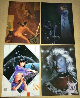 4 - 1994 Ron Miller Firebrands fantasy science fiction cards 1994.