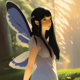 Listia Digital Collectible: A Pensive Fairy