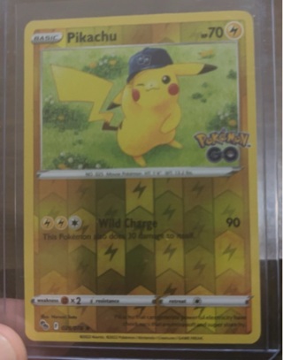 Pikachu Pokemon Go Reverse Holo