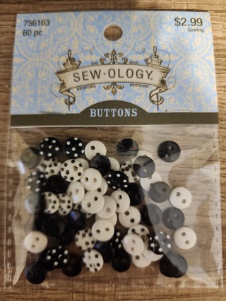 NEW - Sew-Ology - Buttons - 60 in package 