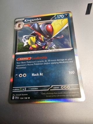 Pokemon Kingamit 134/198 holo rare card