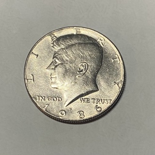 1986 P Half Dollar 50c Coin!