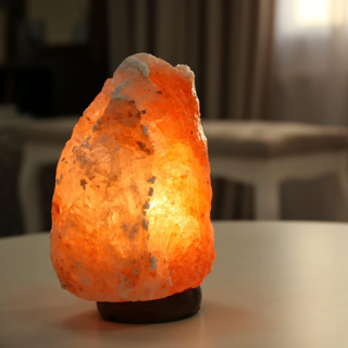 1 NEW Himalayan Salt Lamp is hand carved out of 7" to 8" of Salt Rock Lamp