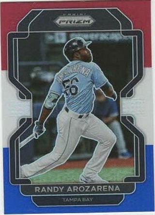 2022 Prizm Randy Arozarena Tampa Rays Red, White & Blue Parallel #62!