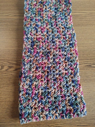 Hand Crocheted Earthtone Ombre Infinity Scarf