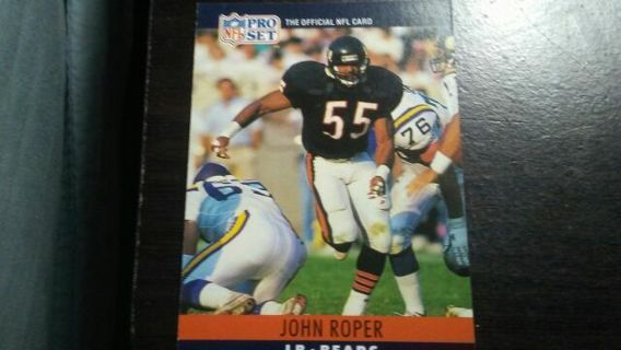 1990 NFL PRO SET JOHN ROPER CHICAGO BEARS FOOTBALL CARD# 56