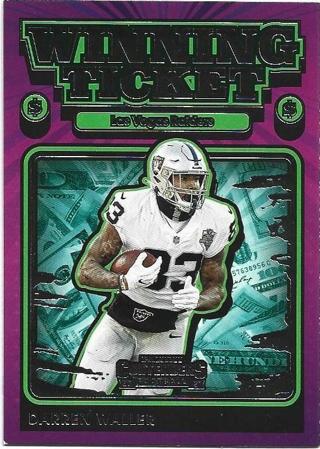 2021 CONTENDERS DARREN WALLER PINK WINNING TICKET INSERT CARD