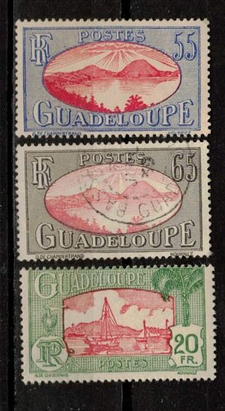 Guadeloupe Stamps 1928-40 Higher Denominations