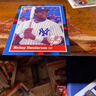 1988 donruss Rickey Henderson baseball card 