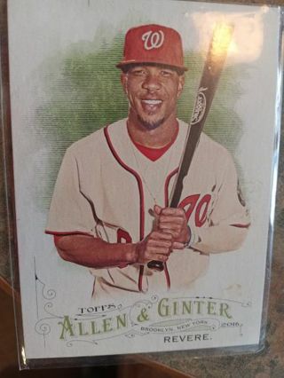 2016 TOPPS ALLEN & GINTER BEN REVERE WASHINGTON NATIONALS BASEBALL CARD# 46