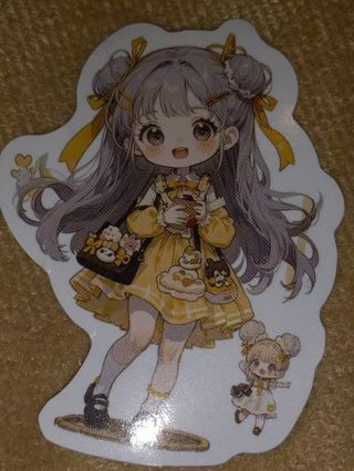 Anime one new nice vinyl sticker no refunds regular mail Very nice these are all nice