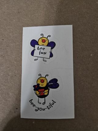 Bee stickers