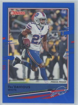 2020 Donruss Blue Press Proof Tre'Davious White Buffalo Bills #45