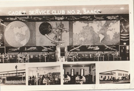 Vintage Unused Postcard: Black & White: Cadet Service Club