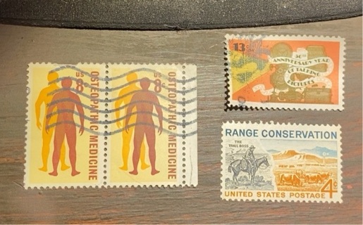 3 DIFFERENT US STAMPS 