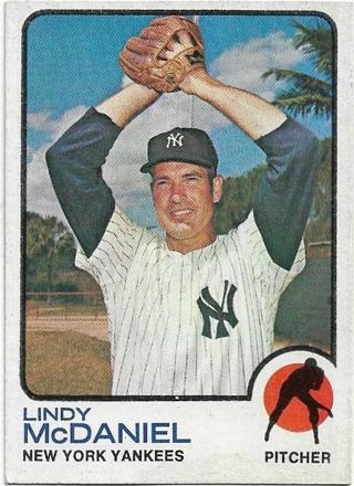 1973 TOPPS LINDY McDANIEL CARD