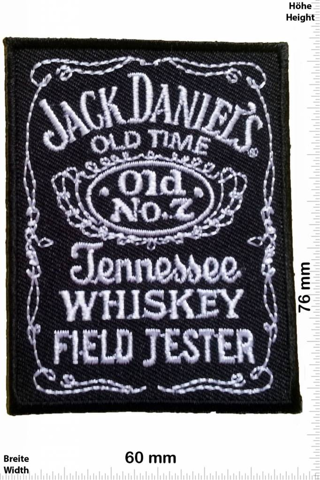 embroidered patch letter black white logo iron on patch applique cloth vest Badge jack daniels