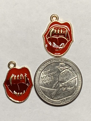 HALLOWEEN CHARMS~#43~SET OF 2 CHARMS~FREE SHIPPING!