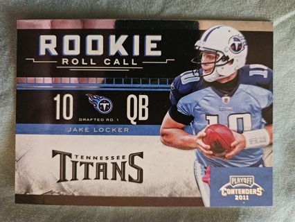 2011 Panini Contenders Rookie Roll Call Jake Locker