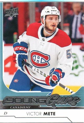 2017-18 Upper Deck Victor Mete Young Guns #245