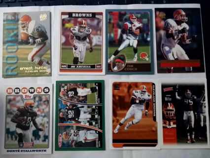 8 card Cleveland Browns lot rc