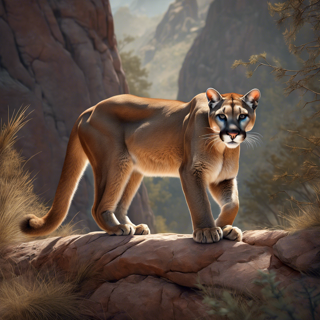 Listia Digital Collectible: A Posing Cougar