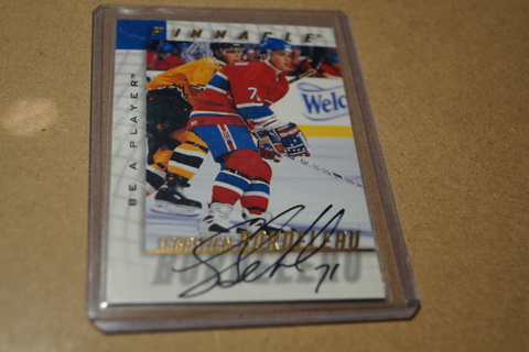 Autographed Hockey Card