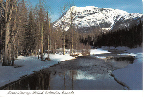 Vintage Postcard Mount Lenoray, BC, Canada