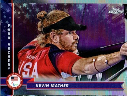 2024 Topps Chrome Olympics Kevin Mather Refractor #110