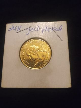 Gold plated quarter