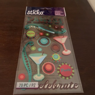 Sticko dimensional party stickers 