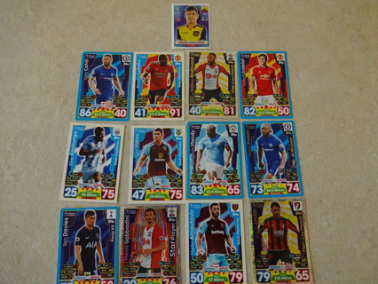 Topps Match Attax Soccer Trading Card Lot