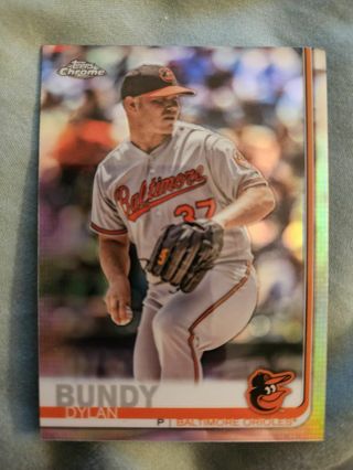 2019 Topps Chrome Refractor Dylan Bundy