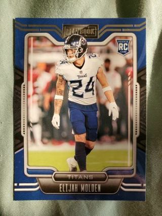 2021 Panini Playbook Rookie Elijah Molden