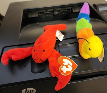 NEW - TY Teenie Beanie Babies - "Pinchers" & "Inch"