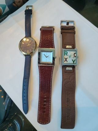 WOMENS WATCHES- AS IS- LOT OF 3-AS IS- need batteries