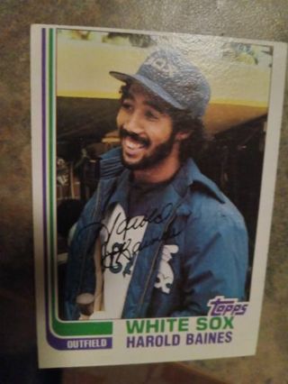 1982 TOPPS HAROLD BAINES CHICAGO WHITE SOX BASEBALL CARD# 684