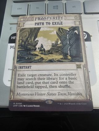 Magic the gathering mtg Path to Exile BN rare card Outlaws Thunder Junction