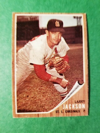 1962 - TOPPS EXMT - NRMT BASEBALL - CARD NO. 83 - LARRY JACKSON - CARDINALS