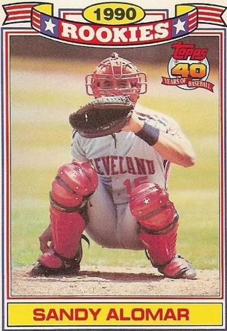 1991 TOPPS SANDY ALOMAR 1990 ROOKIES CARD