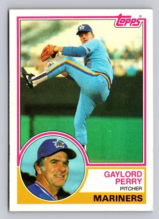 Gaylord Perry ~ 1983 Topps #463 ~ Mariners - HALL OF FAMER - EX++/NM card