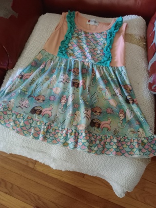 Cute Girls Mermaid Dress 5/6