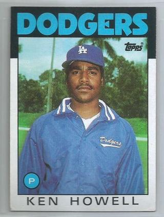 1986 Topps #654 Ken Howell Los Angeles Dodgers