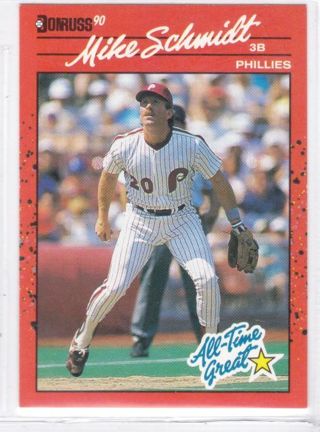 Mike Schmidt 1990 Donruss All-Time Great Philadelphia Phillies